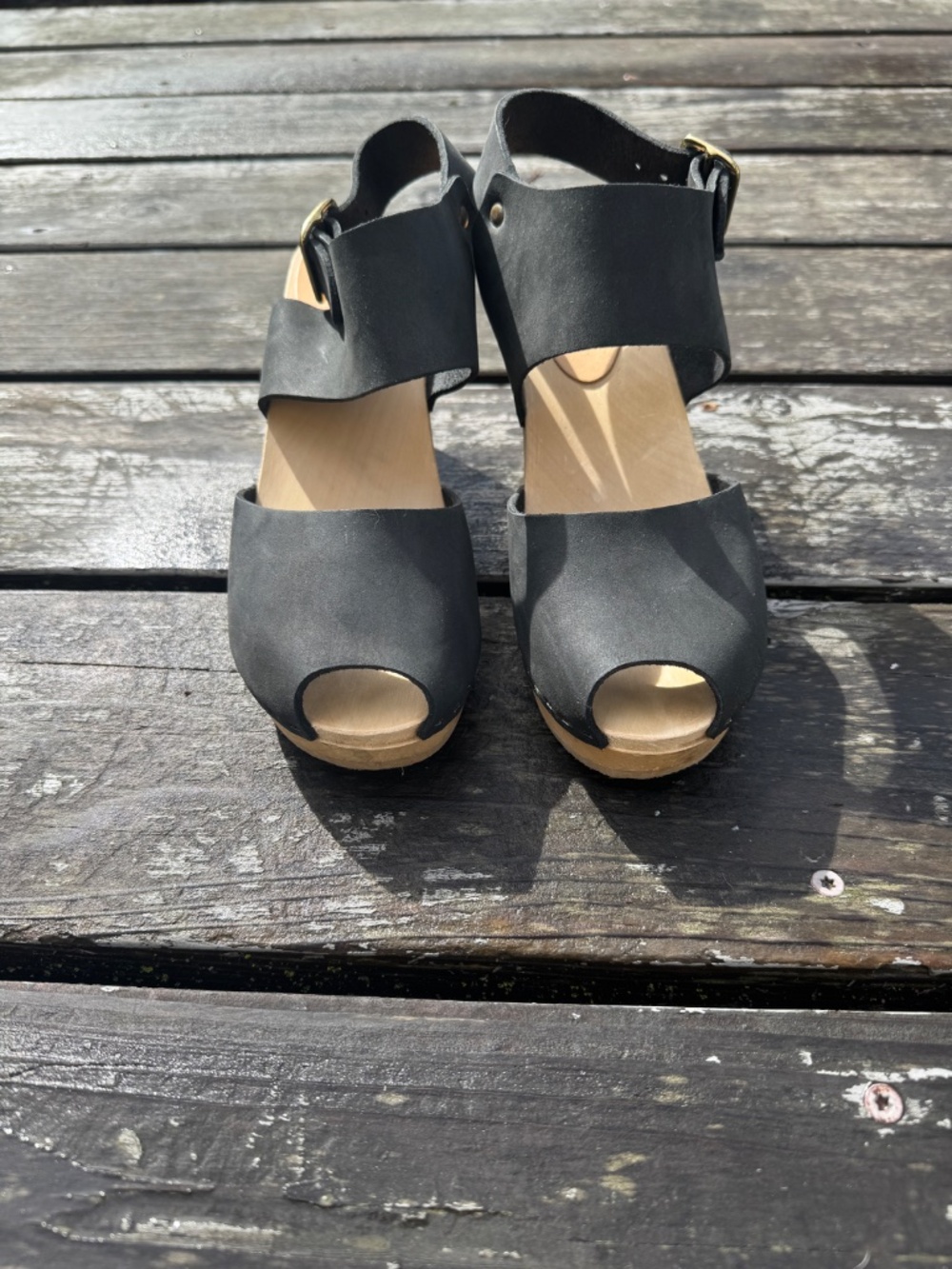 Bryr Miranda Peep Toe Clogs sz. 37 - Picture 6 of 6